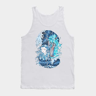 Unicorn in a Fantasy Sea Tank Top